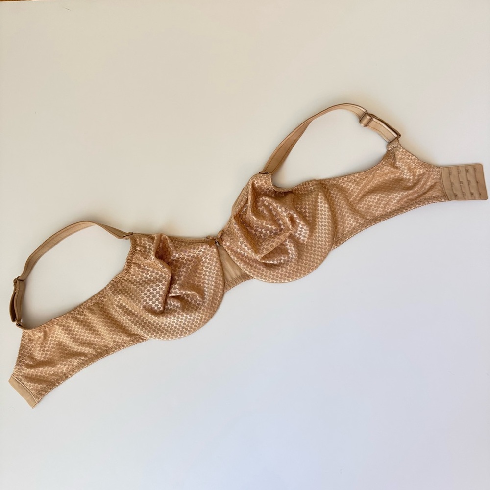 CHANTELLE C Manifique Nouveau Seamless Unlined Minimizer Bra Nude Underwire 36E - Picture 9 of 15